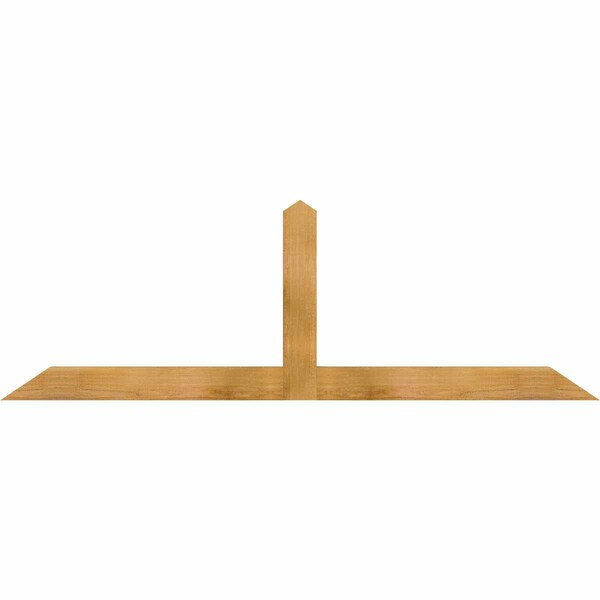 Ekena Millwork Portland Rough Sawn Timber Gable Bracket, Western Red Cedar, 72"W x 24"H x 2"D x 4"F, 8/12 Pitch GBW072X24X0204POR00RWR - main